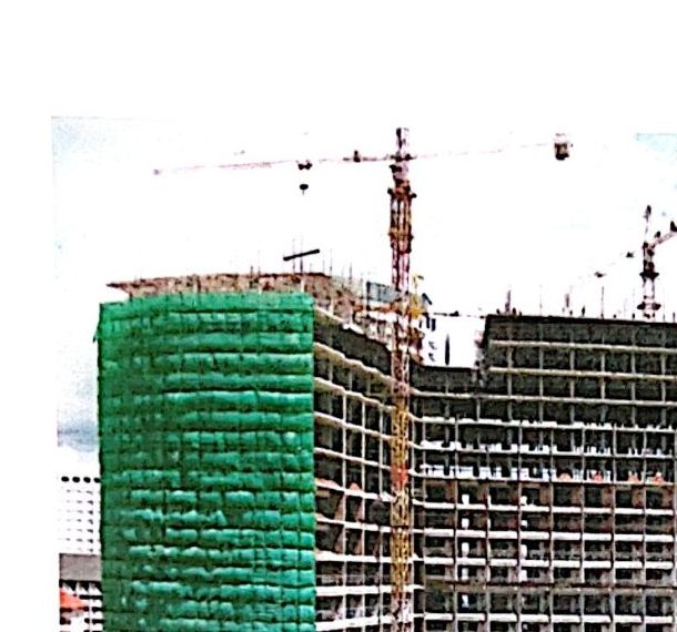 High-rise construction project